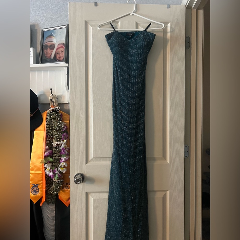 green prom dress